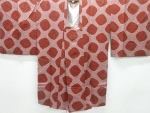 絞り花模様道行コート